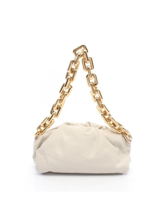 Bottega Veneta Handbags - Bottega Veneta Shoulder Bag the Chain Pouch Off White Leather the